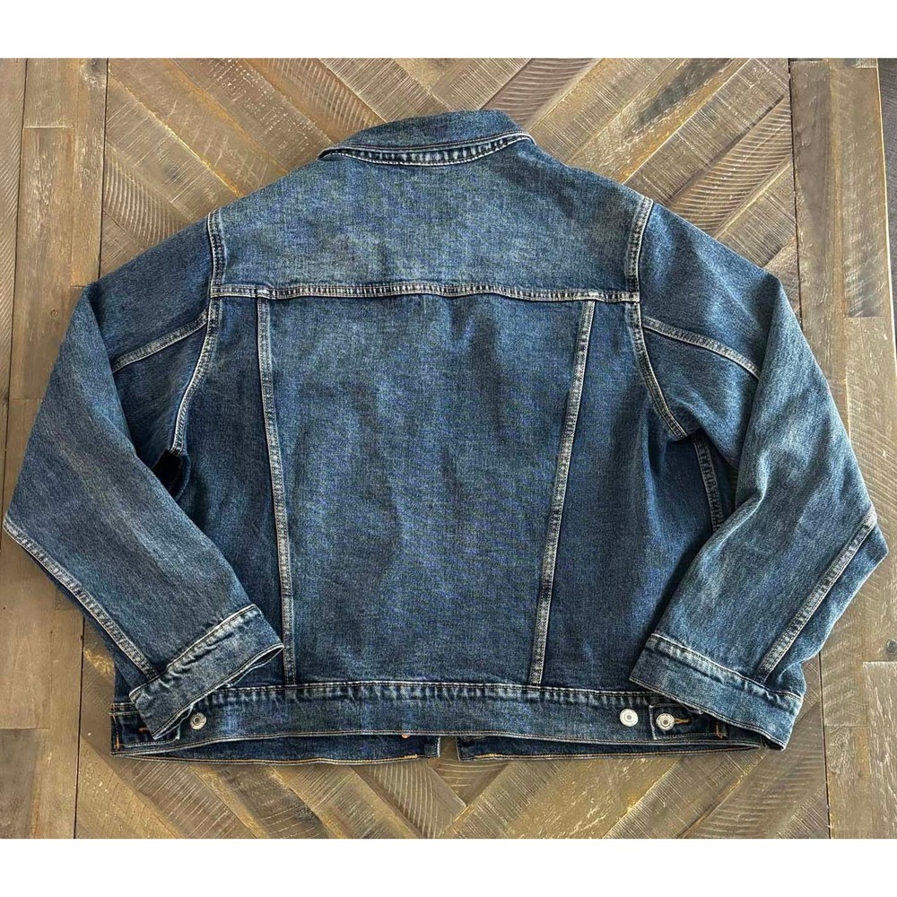 Old Navy Womens XL Medium Wash Denim Jean Jacket - Picture 5 of 5